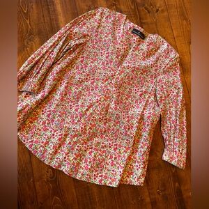 Tuckernuck Pomander Place Colorful Floral Blouse